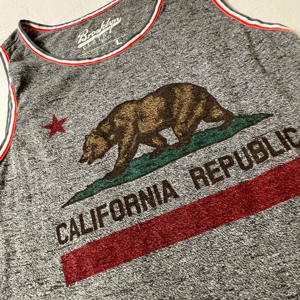 Brooklyn Cloth Tank Top Women's Size L California‎ Republic Graphic
